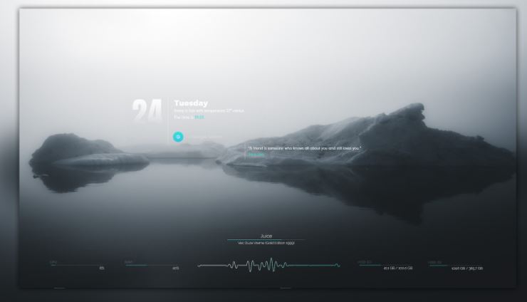 Amatical rainmeter skin