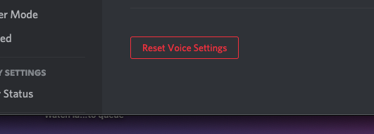 Reset Voice Settings on Discord