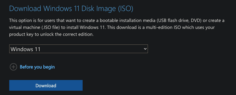 Select Windows 11