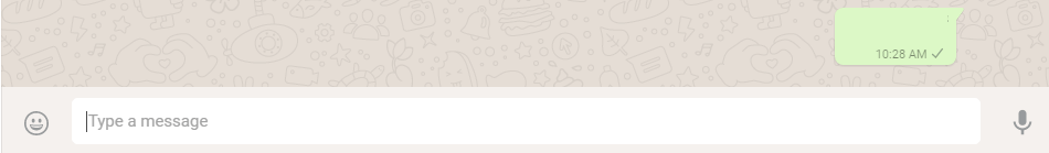 WhatsApp Blank Message Sent Successfully